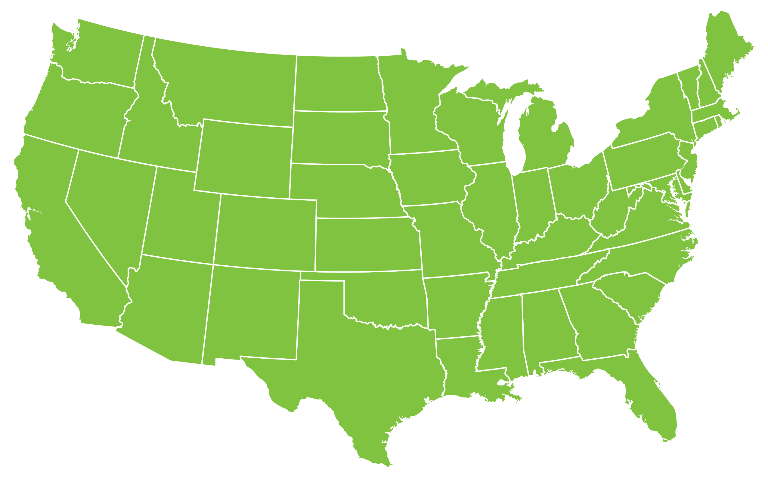 Map of the United States